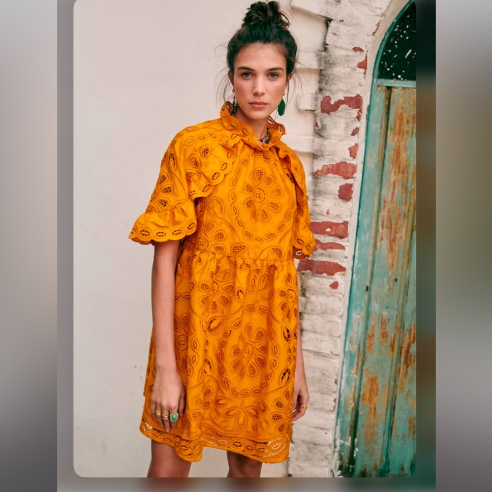 Sezane Nicole Dress Saffron